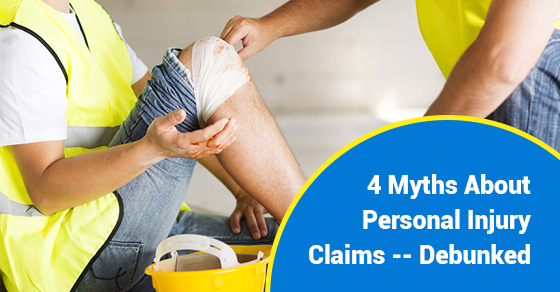 4 Myths About Personal Injury Claims -- Debunked